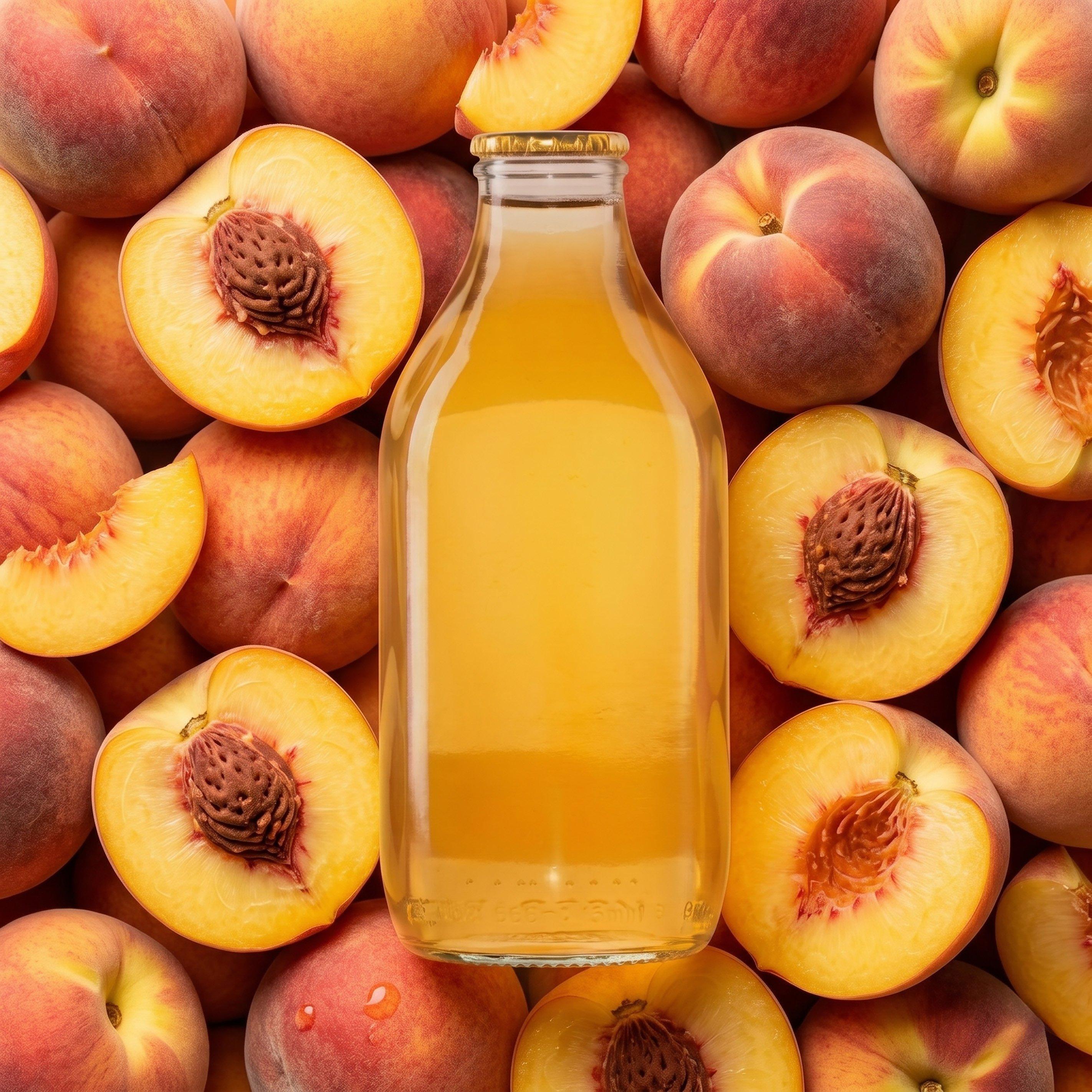 Peach Iced Tea 1 Pint Glass Bottle